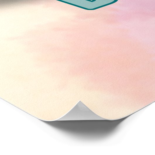 B is for Bear - Kids Poster (Digital) ポスター (角)