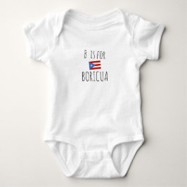 B is for Boricua Baby | プエルトリコ ベビーボディスーツ
