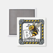 B is for Bumblebee – GTA Style ABC ラーニング  マグネット (正面/裏面)