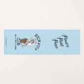 B K!TTY CLUBガールブルーレオパードヨガマット ヨガマット (正面(横))