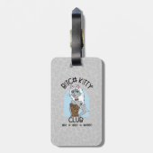 B K!TTY CLUBガールブルーレオパード荷物タグ ラゲッジタグ (裏面縦)