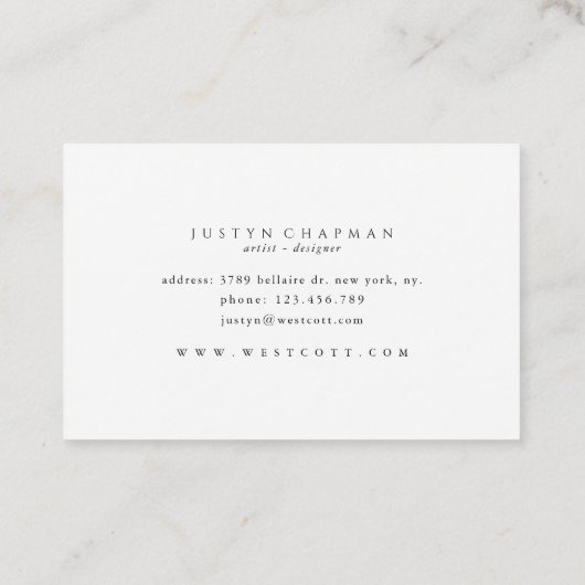 B L U S H E D 名刺 (裏面)