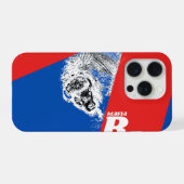 B Mafia – Blue & Red Buffalo Football Fan iPhone C iPhoneケース (裏面横)