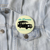 B Motorhome/キャンピングカーヴァンのシルエットのグラフィックを分類して下さい 缶バッジ (インサイチュ)