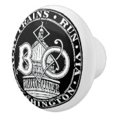 B+Oのロイヤルブルーラインは陶磁器のノブを訓練します セラミックノブ (右)