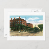 B&Oステーション&クイーンシティホテル，カンバーランド， MD ポストカード (正面/裏面)