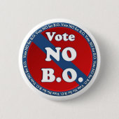 B.O.のためにいいえ投票しないで下さい 缶バッジ (正面)