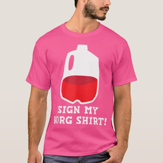 B.O.R.G.シャツの飲みデザインに署名 Tシャツ (正面)