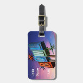 B O W Lレトロ標識 ラゲッジタグ (正面縦)