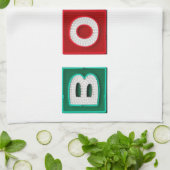 B O W L文字 キッチンタオル (折り畳み)