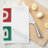 B O W L文字 キッチンタオル (四つ折り)