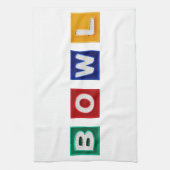 B O W L文字 キッチンタオル (縦)