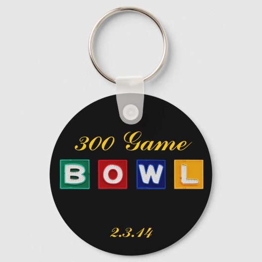 B O W L文字 キーホルダー (正面)