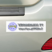 "B"ØRDERLESS TV LOGO バンパーステッカー ver2.1 (車上)