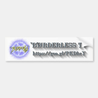 "B"ØRDERLESS TV LOGO バンパーステッカー ver2.1