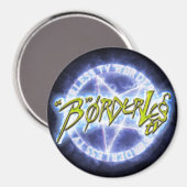 "B"ØRDERLESS TV LOGO 丸マグネット マグネット (正面/裏面)