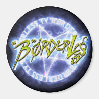 "B"ØRDERLESS TV LOGO 丸マグネット マグネット