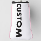 B. PINK Piping Custom Golf Putter Headcover Blank ゴルフヘッドカバー (回転90)