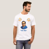 B.R.アンベッドカル博士 正義へのオマージュ – “जय भीम” ミニ Tシャツ (正面フル)