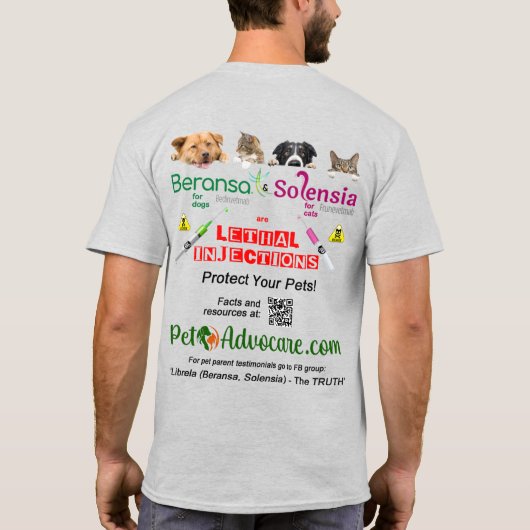 B & Sは薬物注射 Tシャツ (裏面)