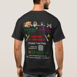 B & Sダークバックグラウンドデザイン Tシャツ