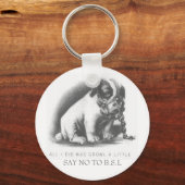 B.S.Lにノーと言う キーホルダー (正面)