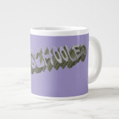 B Schooled Gray-Wht  ジャンボコーヒーマグカップ (正面右)