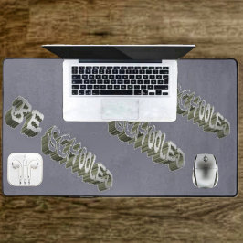 B Schooled Gray-Wht  デスクマット