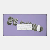 B Schooled Gray-Wht  デスクマット (キーボード&マウス)