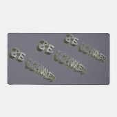 B Schooled Gray-Wht デスクマット (正面)