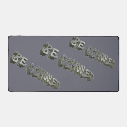 B Schooled Gray-Wht  デスクマット (正面)