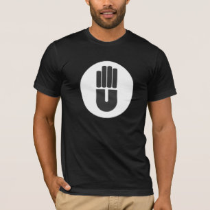 B.Slade "U"がロゴの暗いギアあって下さい Tシャツ