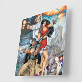 B@stard Stew Action Adventure Art by Al Rio スクエア壁時計 (傾斜)