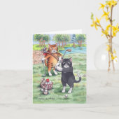 B & T #55ゴルフ誕生日注 カード (黄色い花)