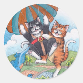 B & T #57パラシュートステッカー ラウンドシール