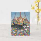 B & T #8誕生日 カード (黄色い花)