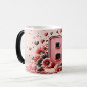 B Valentine Alphabet 3D モーフィングマグカップ (正面左)