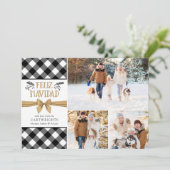 B&Wのバッファローの点検の金ゴールドのブラウンFELIZ NAVIDAD シーズンカード (スタンド正面)