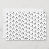 B&Wのバッファローの点検の金ゴールドのブラウンFELIZ NAVIDAD シーズンカード (裏面)