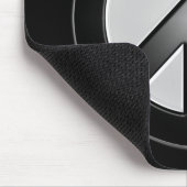 B&Wのピースサイン マウスパッド (コーナー)