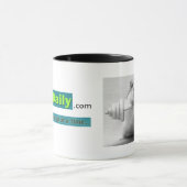 B&Wのマグのハムスターの重量挙げ選手 マグカップ (中央)