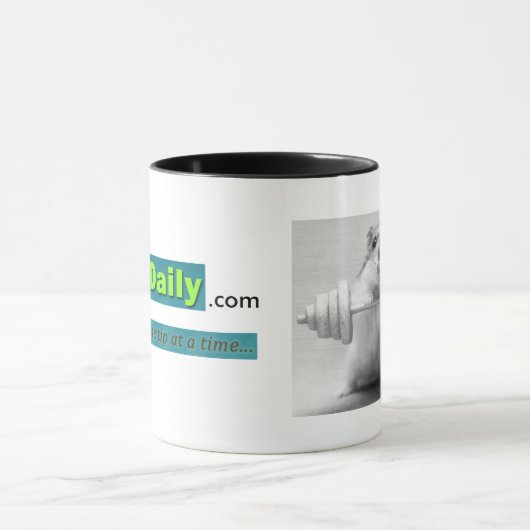 B&Wのマグのハムスターの重量挙げ選手 マグカップ (中央)