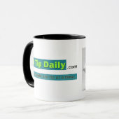 B&Wのマグのハムスターの重量挙げ選手 マグカップ (正面左)