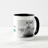 B&Wのマグのハムスターの重量挙げ選手 マグカップ (正面右)