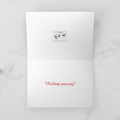 B&Wのメリークリスマスグリーティングカードワイルドターキー シーズンカード (内部)