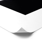 B&Wの夕暮れの端で ポスター (角)