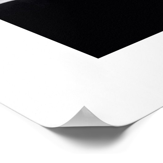 B&Wの夕暮れの端で ポスター (角)