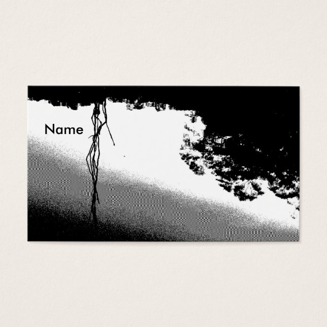 B/Wの池の反射 (正面)