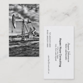 B/Wの油井のポンピングユニットの名刺 名刺 (正面/裏面)