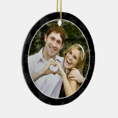 B&Wの結婚式の記念品の写真のオーナメント セラミックオーナメント (右)